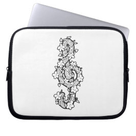 Vine Clef-laptophoes 10 inch Laptop Sleeve