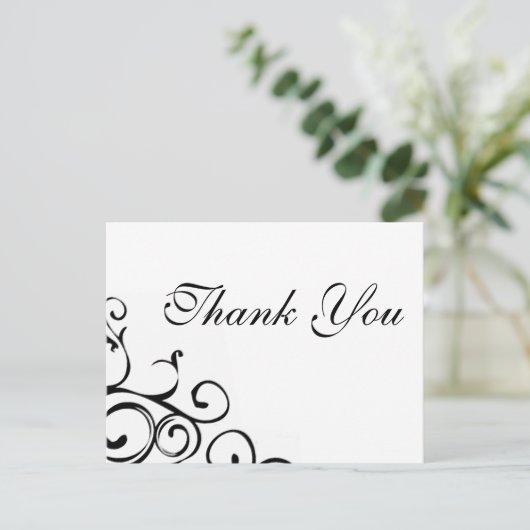 Vine dank u Briefkaart (Staand voorkant)