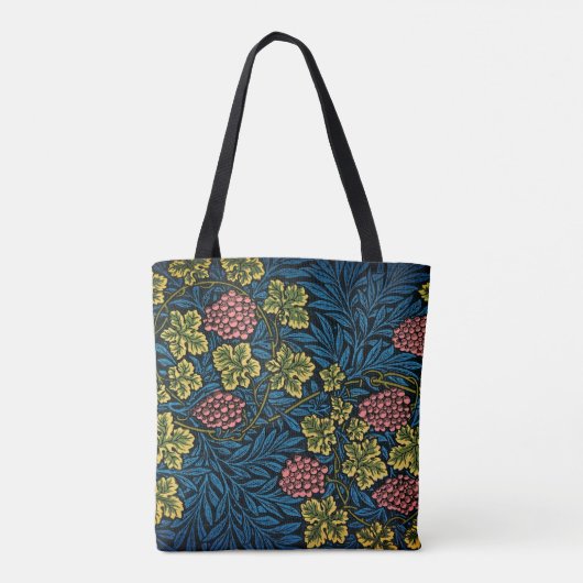 Vine Elegance Canvas tas (Achterkant)