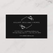  Vine en Blad Monogram Embleem Visitekaartje (Achterkant)