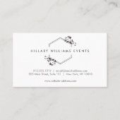  Vine en Blad Monogram Embleem Visitekaartje (Achterkant)