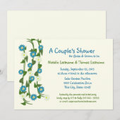 Vine Flowers Couple's Shower Kaart (Voorkant / Achterkant)