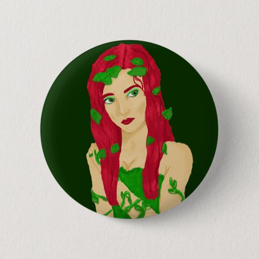 Vine Girl Buttonnen Ronde Button 5,7 Cm (Voorkant)
