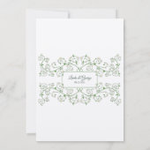 Vine Heart Trellis Wedding Invitation (Achterkant)