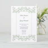 Vine Heart Trellis Wedding Invitation (Staand voorkant)