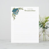 Vine-kussed Retreat Lined Paper Sheet (Staand voorkant)