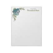 Vine-kussed retreat ongevoerd Notitieblok (Linkerzijde)