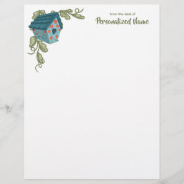 Vine-kussed Retreat Unlined Letterhead Briefhoofd