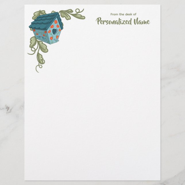 Vine-kussed Retreat Unlined Letterhead Briefhoofd (Voorkant)