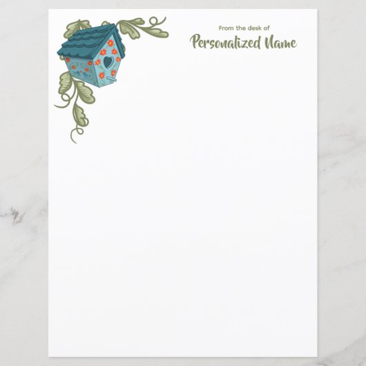 Vine-kussed Retreat Unlined Paper Sheet (Voorkant)
