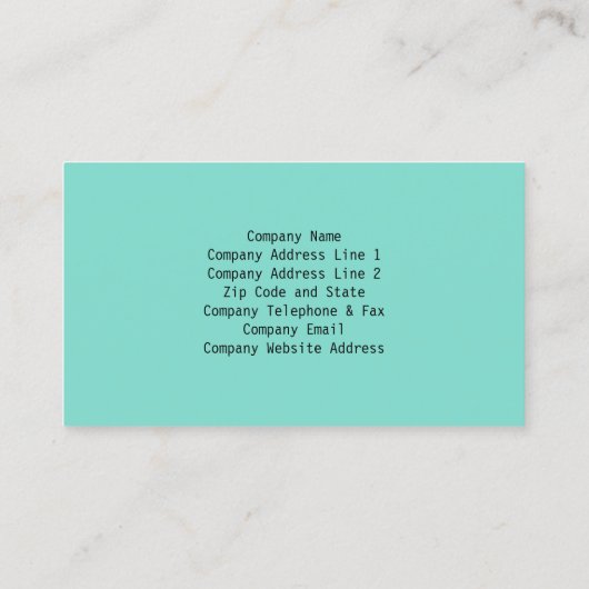 Vine Leave Natuur Visitekaartje (Achterkant)