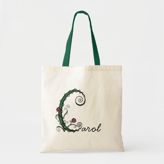 "Vine Letter C"-tas Tote Bag (Voorkant)