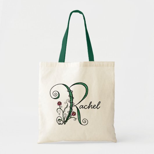 "Vine Letter R"-tas Tote Bag (Voorkant)