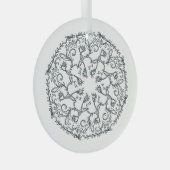 Vine Mandala Glass Ornament (Voorkant Rechts)