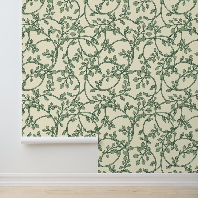 Vine Pattern Behang (Applicatie)