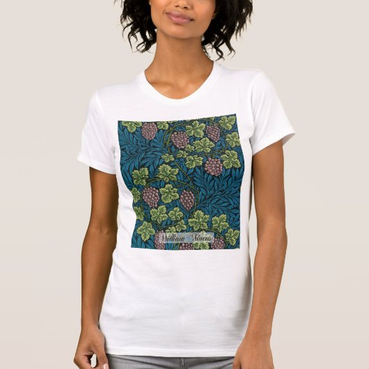 Vine Pattern beroemd gemaakt door William Morris T-shirt (Voorkant)