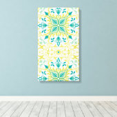 Vine Pattern (door William Morris) Canvas Afdruk (Insitu (Houten vloer))