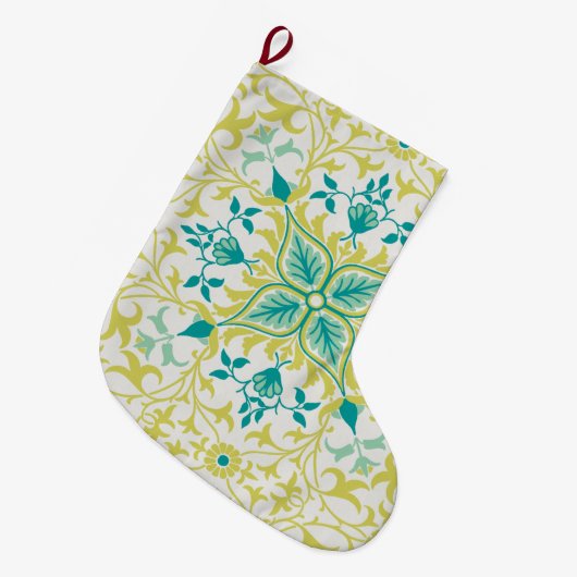 Vine Pattern (door William Morris) Grote Kerstsok (Voorkant (Hangend))