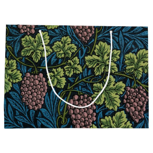 Vine Pattern, William Morris Large Gift Bag Groot Cadeauzakje (Achterkant)