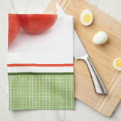 Vine Ripe verse tomaten op Green Kitchen Theedoek (Quarter Fold)