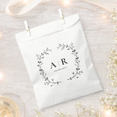 Vine Scroll Wedding Treat Sack, Cookie of Goody Bedankzakje (Geknipt)