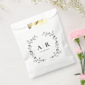 Vine Scroll Wedding Treat Sack, Cookie of Goody Bedankzakje (Gezegeld)