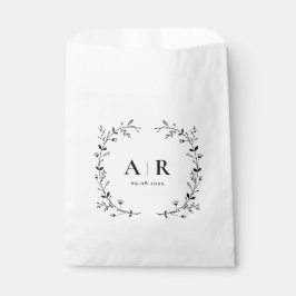 Vine Scroll Wedding Treat Sack, Cookie of Goody Bedankzakje