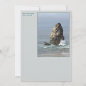 Vine/Standing Rock, Cannon Beach, Oregon Kaart (Achterkant)