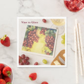 "Vine to Glass" aangepaste wijngaard servetten — w (Insitu)