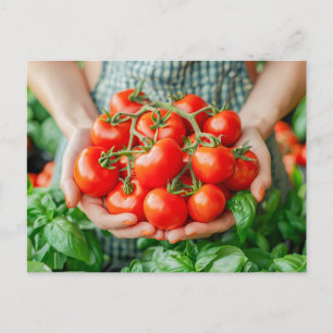 Vine Tomaten met Countryside Charm Feestdagenkaart