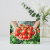 Vine Tomaten met Countryside Charm Feestdagenkaart (Staand voorkant)