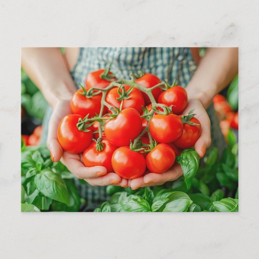 Vine Tomaten met Countryside Charm Feestdagenkaart (Voorkant)