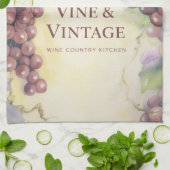 Vine & Vintage Grapes Luxe Tea Towel Theedoek (Gevouwen)