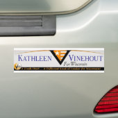 Vinehout voor Wisconsin bumpersticker (Op auto)