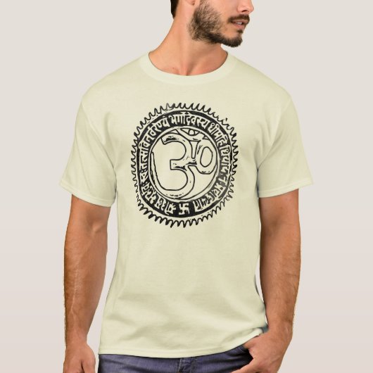 Vinekingom met Gayatri Mantra T-shirt (Voorkant)