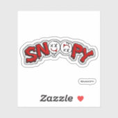 Vinel SnOOpY Moto sticker White B (Vel)