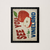 Vineland New Jersey Apple - Vintage Travel Legpuzzel (Verticaal)
