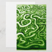 Vines GREEN Briefpapier (Voorkant / Achterkant)