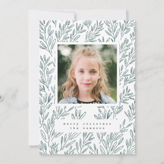 Vines Holiday-fotokaart Feestdagenkaart (Voorkant)