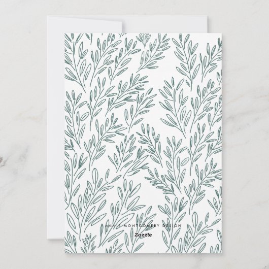 Vines Holiday-fotokaart Feestdagenkaart (Achterkant)