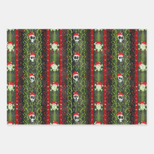 Vines O' Death Christmas Skull Skelet Santa Hat