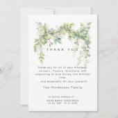 Vines of Life Bereavement Begrafenis Bedankt (Voorkant)