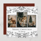 Vines Unique 3 Foto Vakantie Kaart (Voorkant / Achterkant)