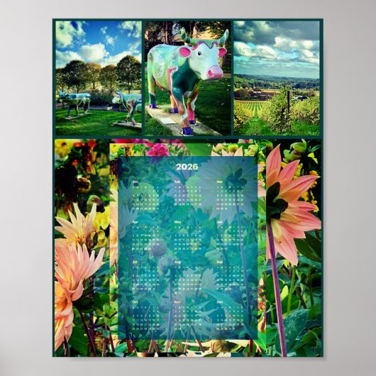 Vineyard 2026 Wall Calendar Poster (Voorkant)