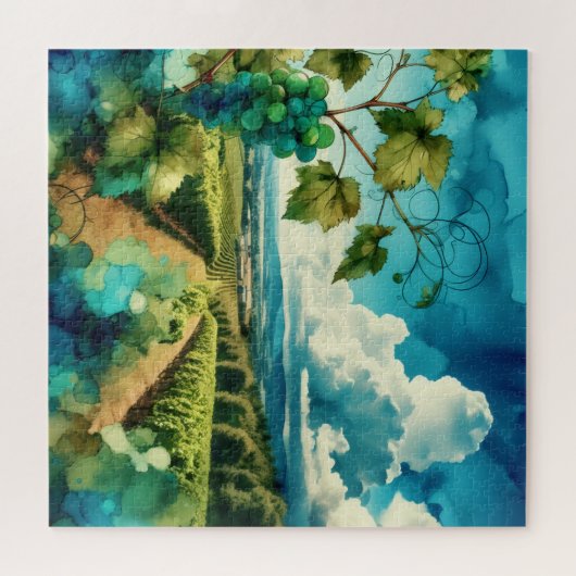 Vineyard Alcohol Ink Legpuzzel (Horizontaal)