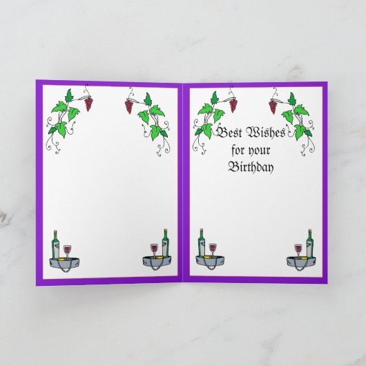 Vineyard birthday kaart (Binnen)