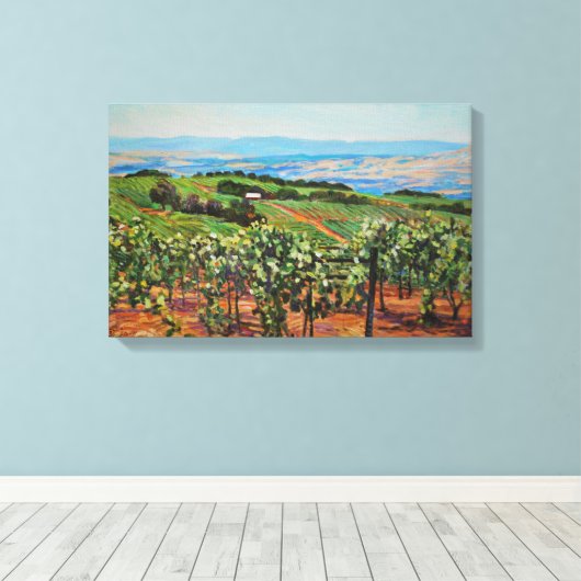 Vineyard Canvas Print (Insitu (Houten vloer))