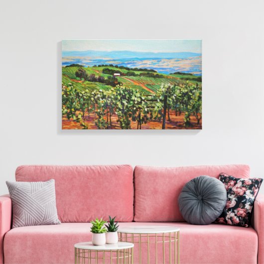 Vineyard Canvas Print (Insitu (Woonkamer))