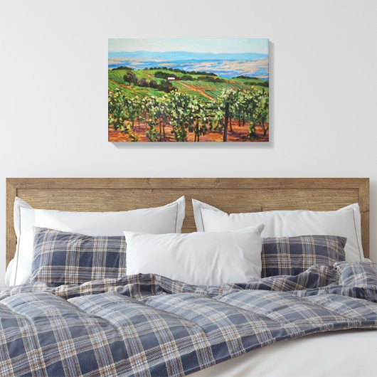 Vineyard Canvas Print (Insitu (Slaapkamer))