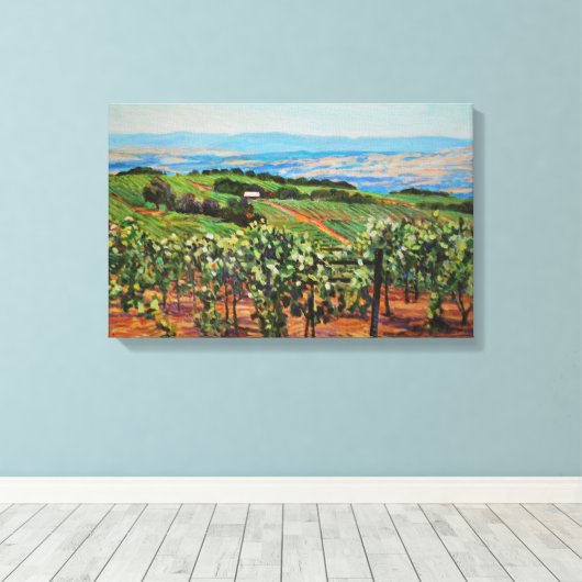 Vineyard Canvas Print (Insitu (Houten vloer))